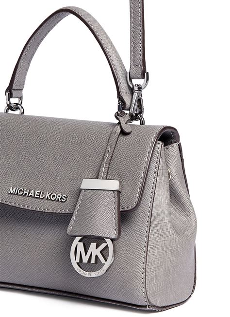 michael kors bag gray|grey quilted cross body bag.